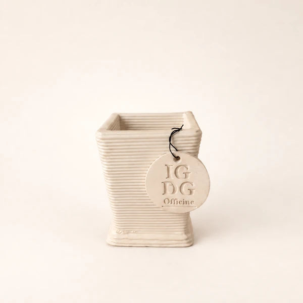 Mini vase carré en céramique fabriqué en Italie