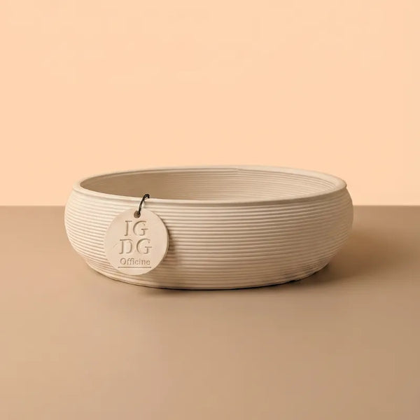 Handcrafted oval ceramic vase