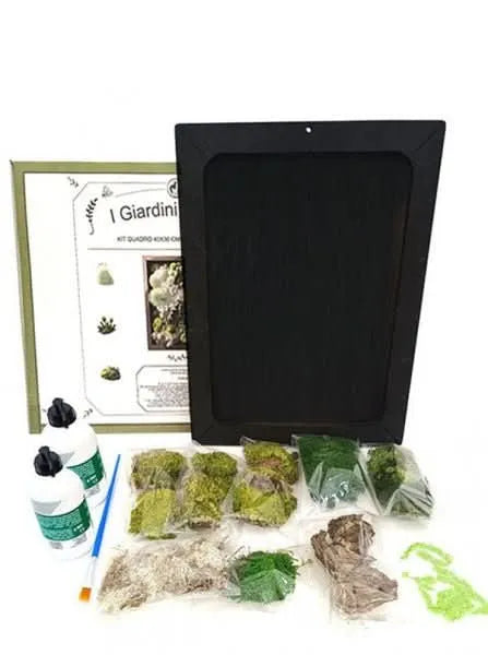 Kit verde estabilizado, cuadro rectangular 30x40