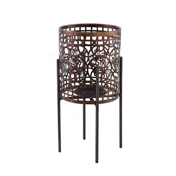 Linterna Zabelle en cobre PTMD con soporte