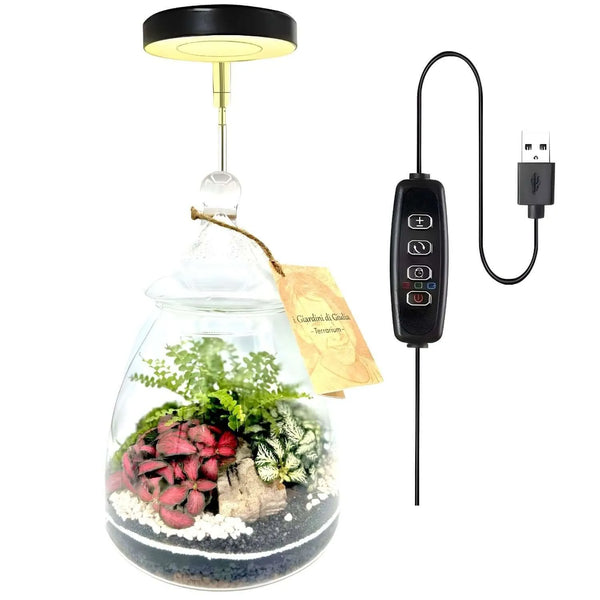 LumiFlora - Dimmbare LED-Teleskoplampe für Terrarien, Bonsai, fleischfressende Pflanzen und Schreibtisch