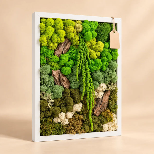 Quadro in Muschio e Licheni Stabilizzati 43x53 cm – EcoMosaico | Made in Italy