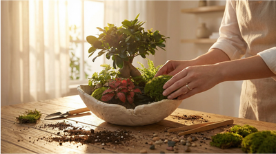 DIY that Feeds the Soul: Create Your Own Geo Terrarium with Bonsai
