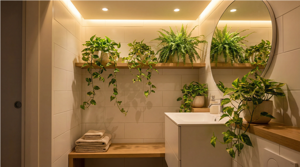 Plantas para baño sin ventana: 12 especies que realmente funcionan (y cómo evitar que se mueran)