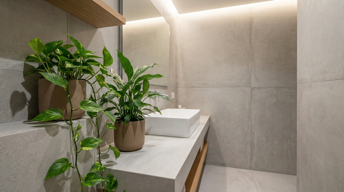 Plantes en salle de bain humide : moisissure et condensation — que choisir et comment éviter la pourriture
