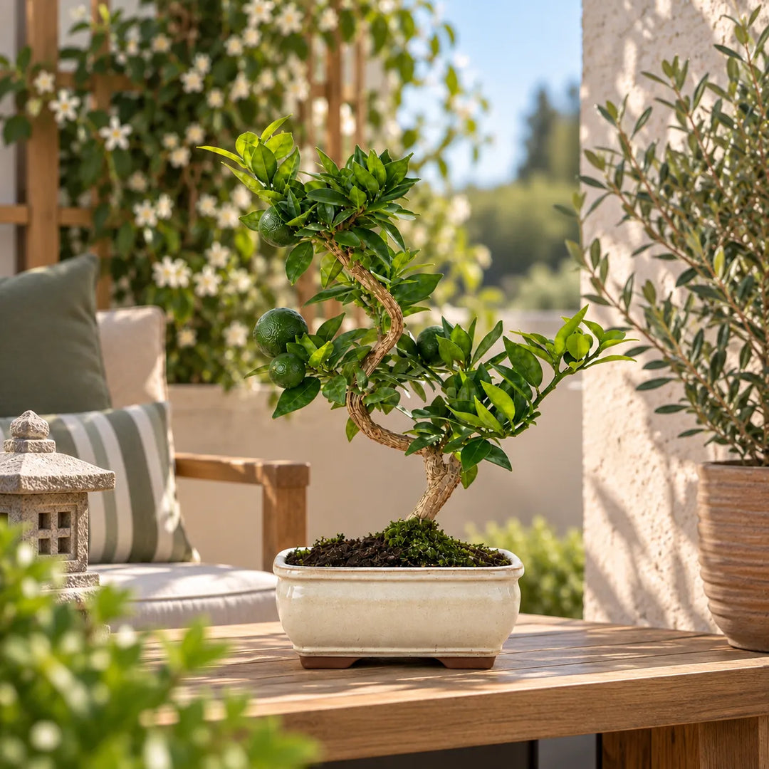 7-Year-Old Citrus myrtifolia (Chinotto) Bonsai - Premium Collection