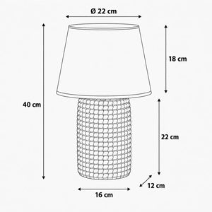 Lume Fira Piccolo avec abat-jour en tissu — vista 5