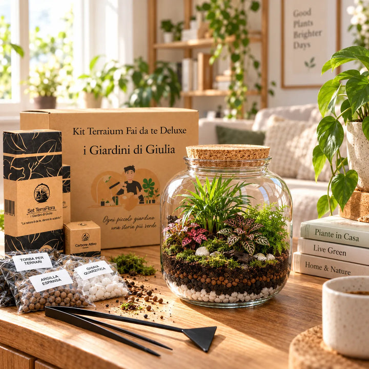 Kit Terrarium Fai Da Te Master | Il Super Kit per Creare un Giardino in Vetro Unico