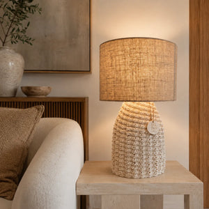 Large Lume Fira with Natural Jute Lampshade — vista 5