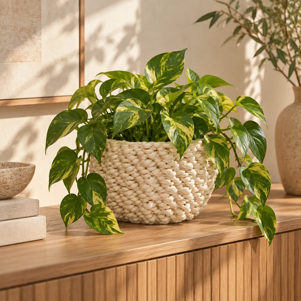 Vaso Fira basso in ceramica Made in Italy