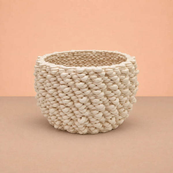 Vaso Fira basso in ceramica Made in Italy