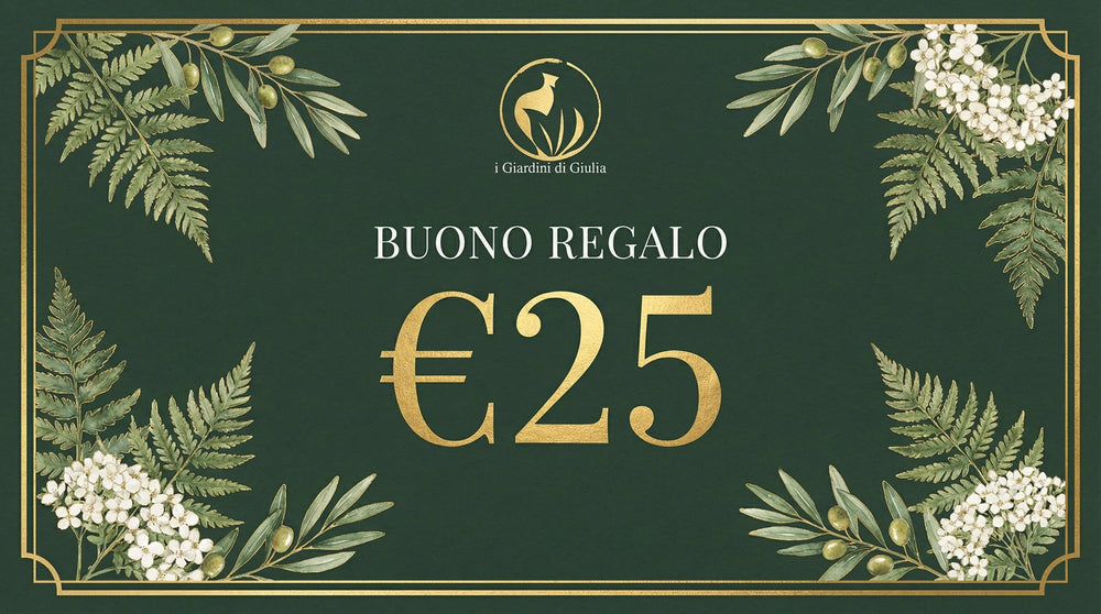 Buono Regalo I Giardini di Giulia - Dettaglio della cartolina con spazio per la dedica
