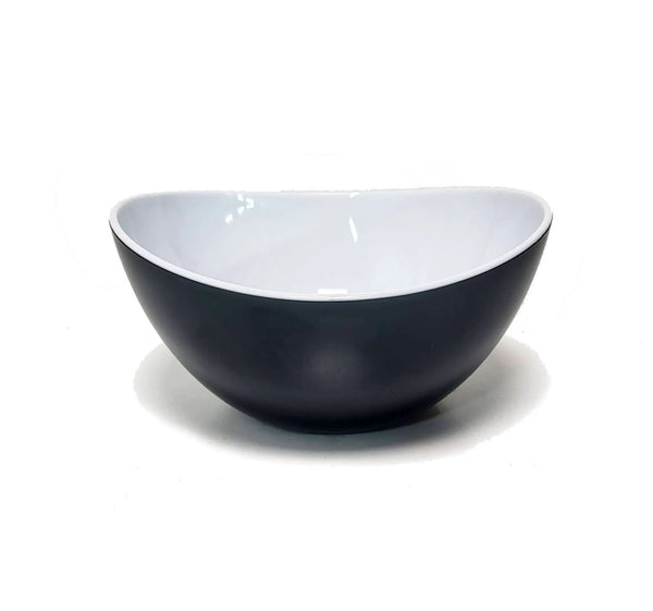 Bowls in two grey and red colours