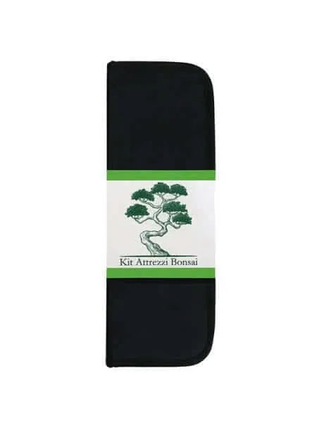 Kit attrezzi bonsai completo - vista frontale del set di 8 strumenti