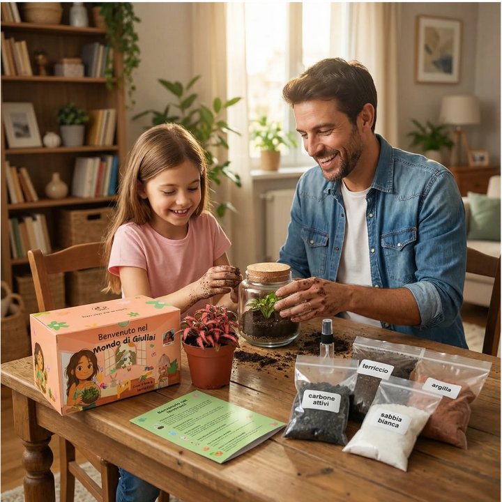 Kit terrarium completo - istruzioni illustrate per l'assemblaggio
