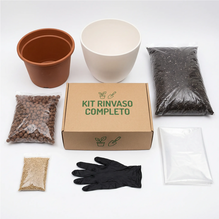 Complete Repotting Kit for Indoor Plants with Cachepot – Ø30 cm